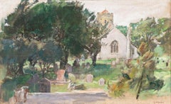 George Weissbort (1928-2013) - 20th Century Oil, The Churchyard