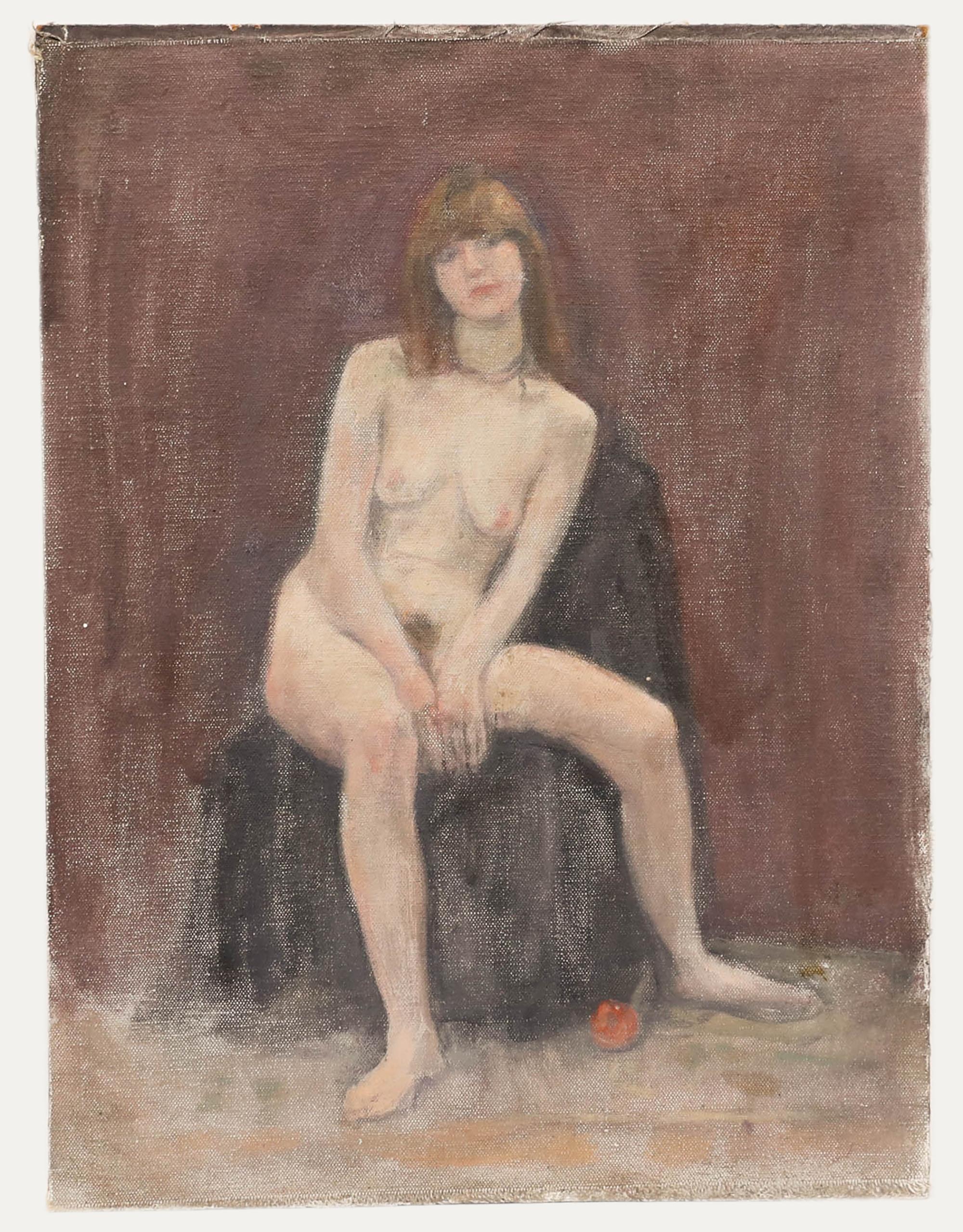 George Weissbort (1928-2013) - Olio del XX secolo, La mela caduta in vendita 1