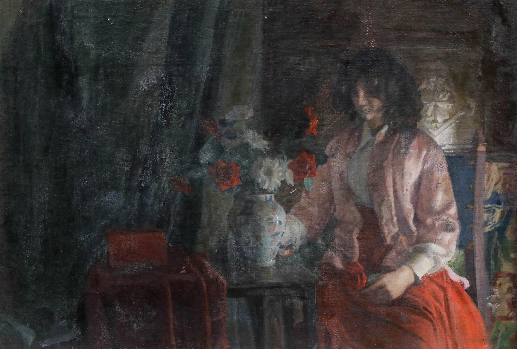 George Weissbort (1928-2013) - Huile du 20e siècle, Le fleuriste en vente 1