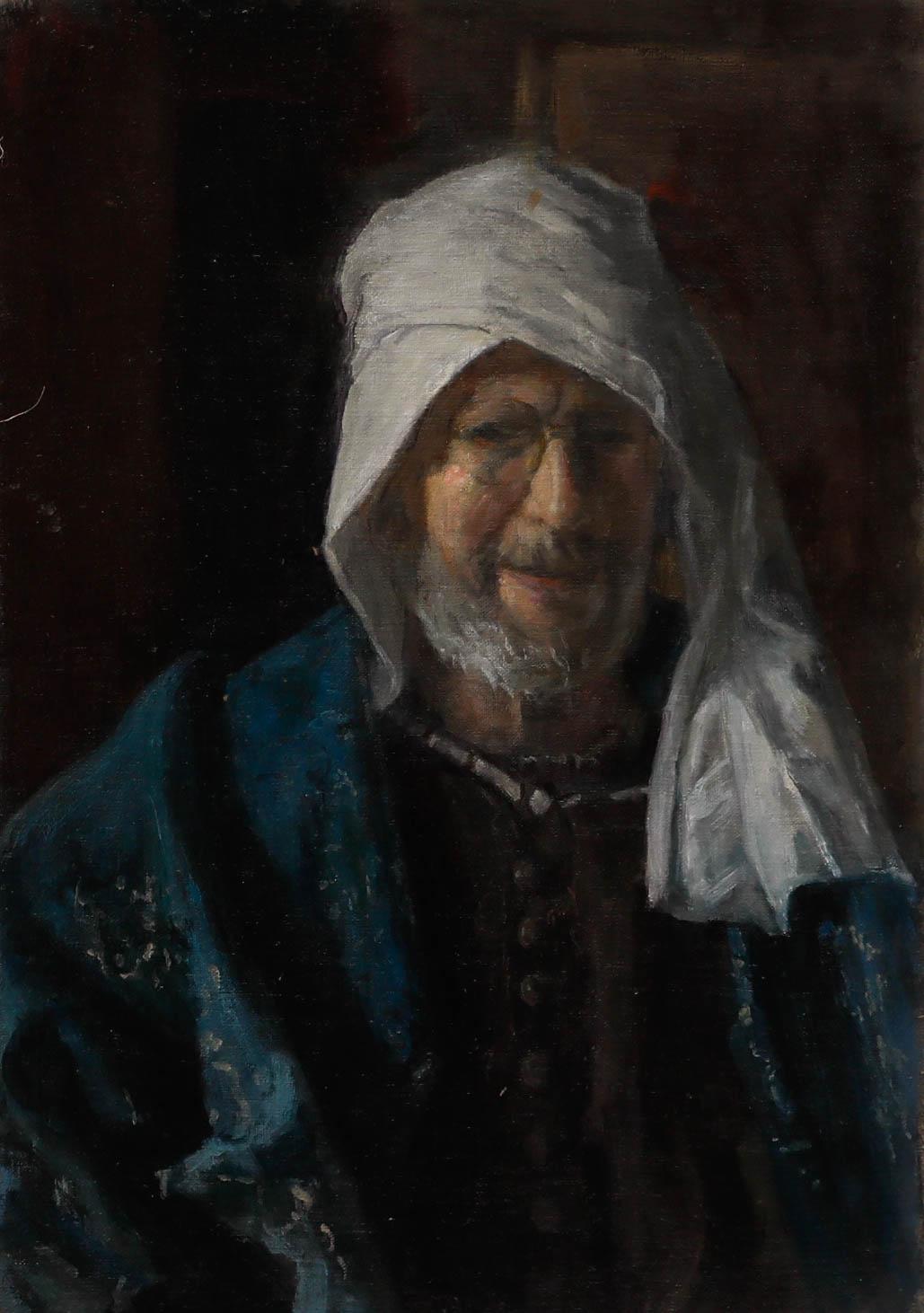 Self-Portrait dell'artista. Senza segno. (Provenienza: Studio A Sale, George Weissbort) 