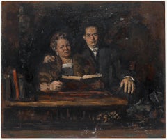 George Weissbort (1928-2013) - Huile du XXe siècle, Le couple marié