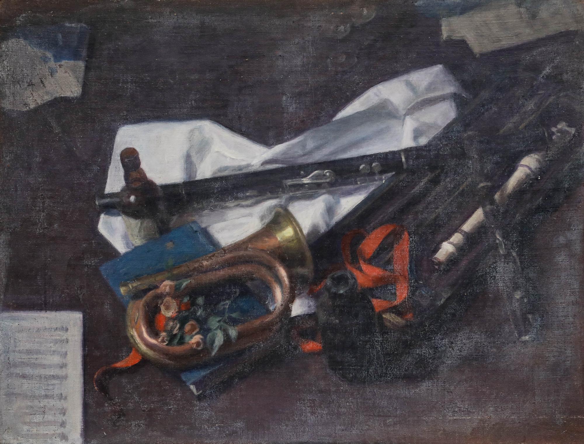 George Weissbort (1928-2013) - 20th Century Oil, The Musician's Table For Sale 1