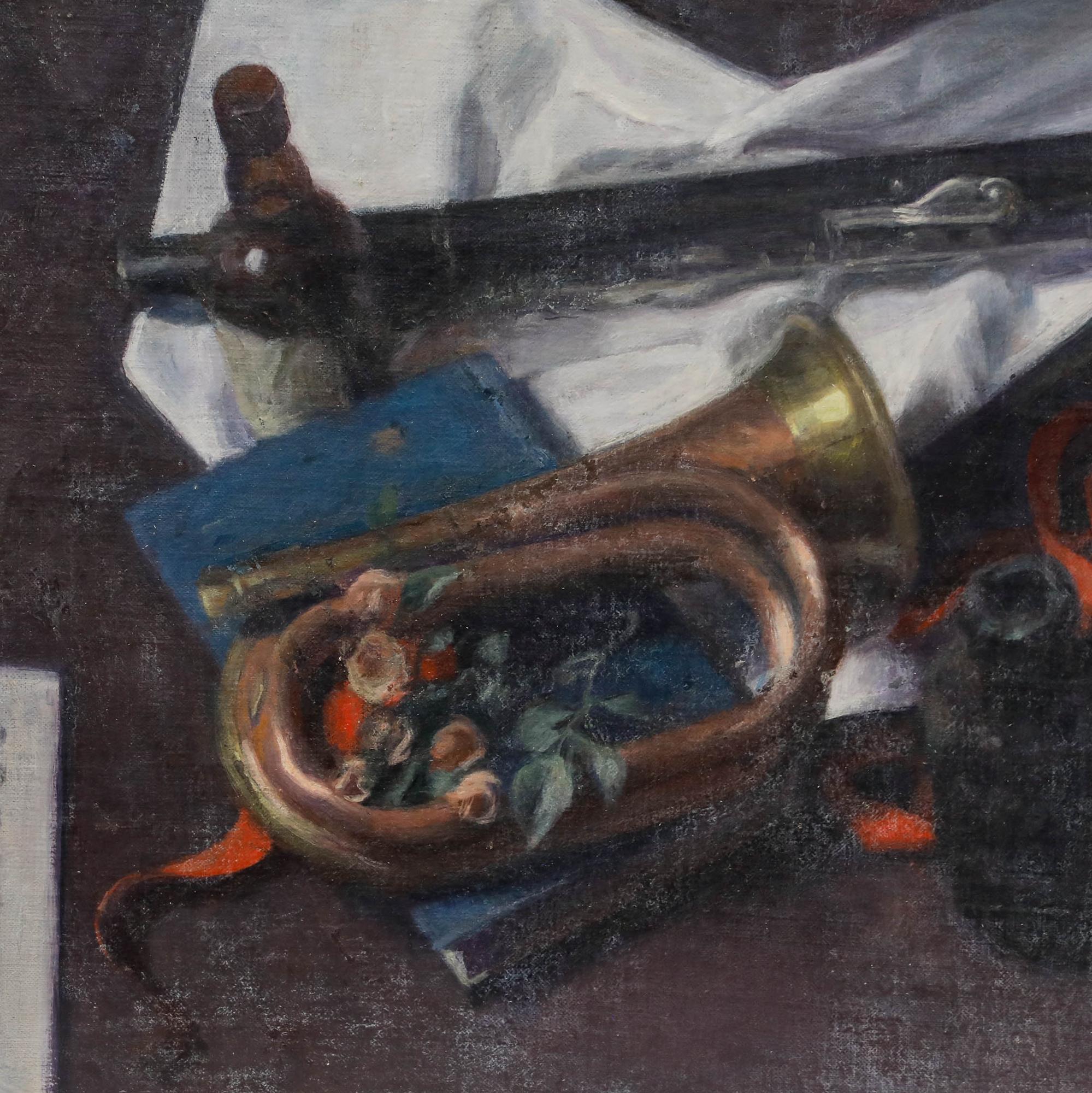 George Weissbort (1928-2013) - 20th Century Oil, The Musician's Table For Sale 3