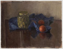 George Weissbort (1928-2013) - Olio del XX secolo, Il vaso di olive