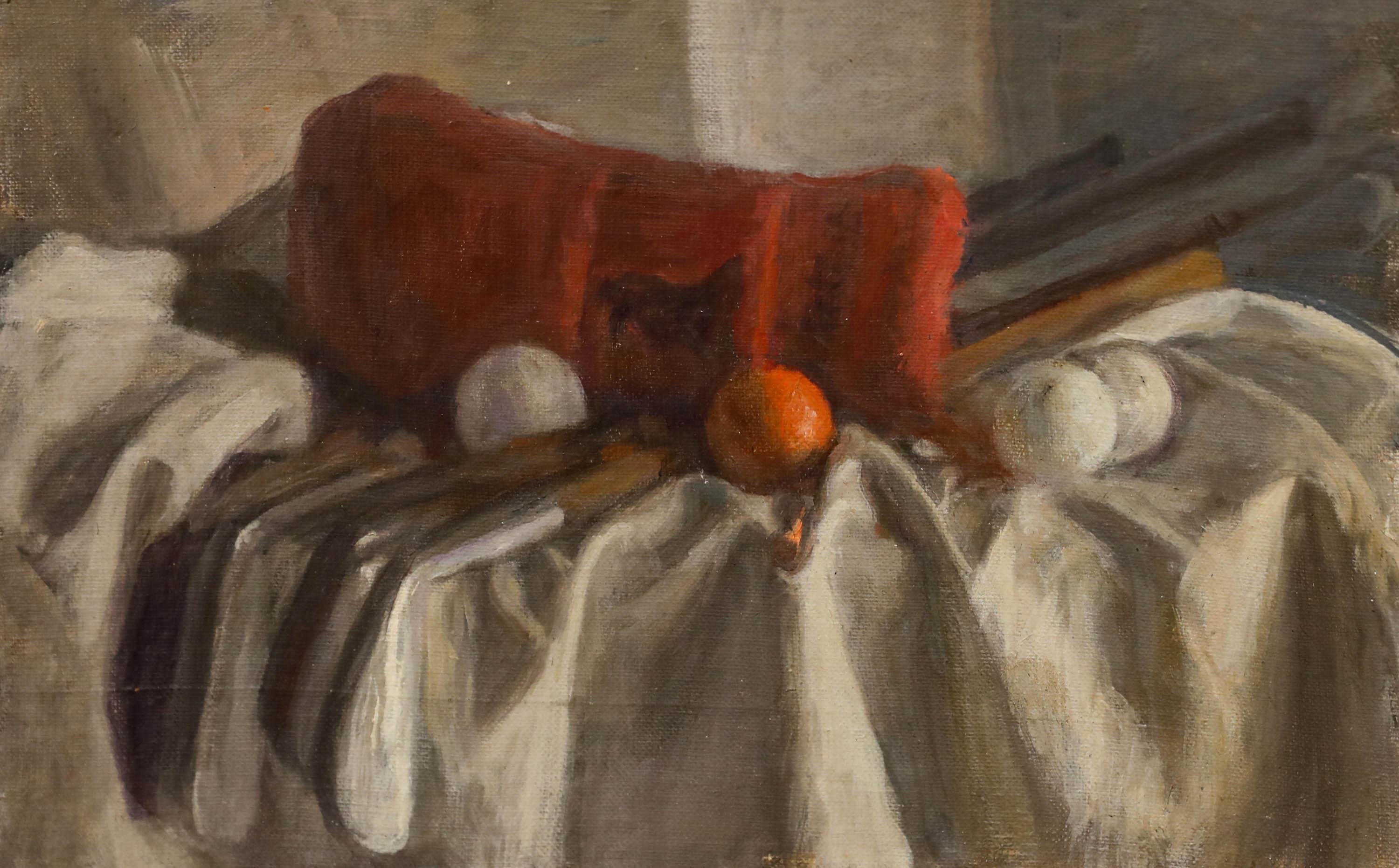 George Weissbort (1928-2013) - 20th Century Oil, The Red Golf Bag 1
