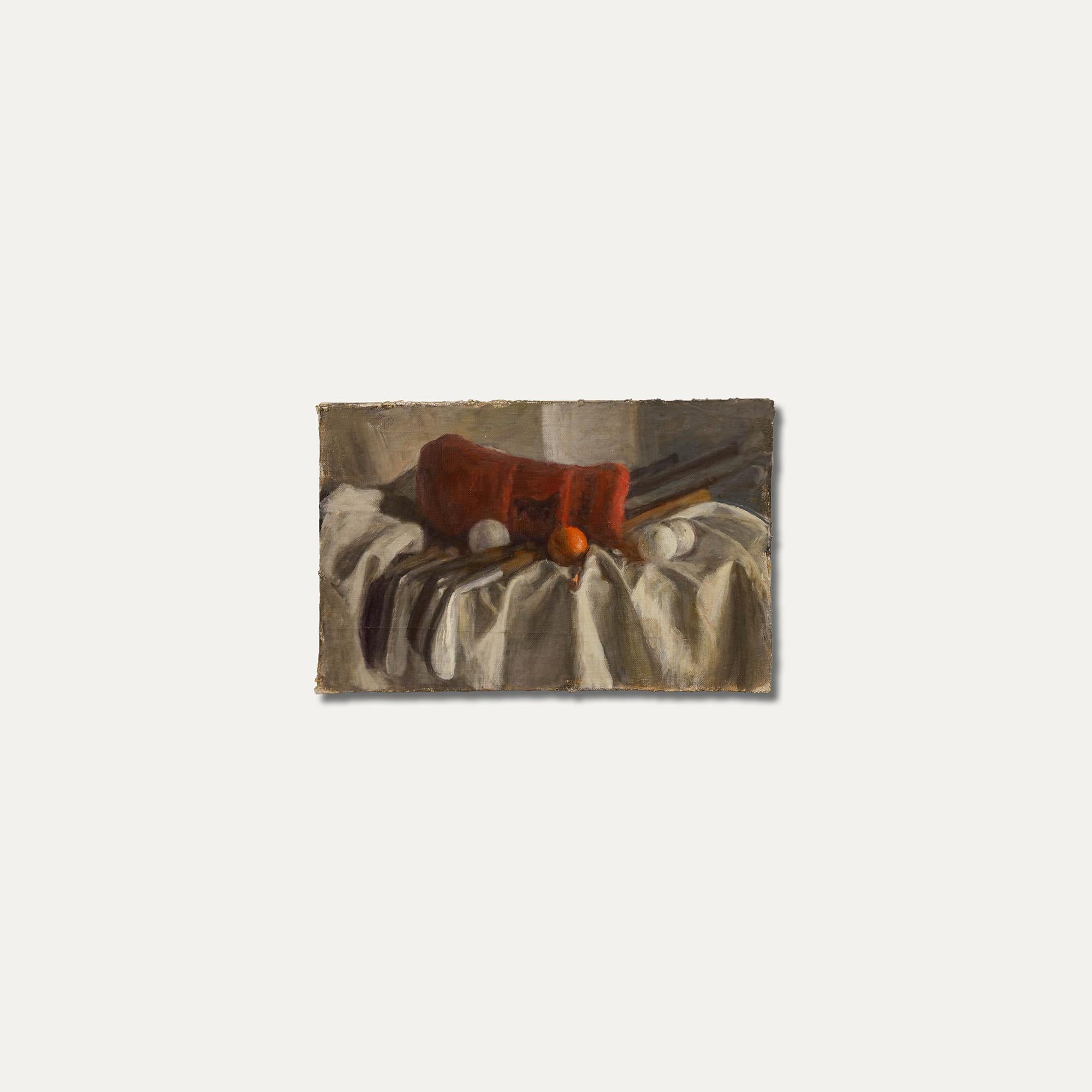 George Weissbort (1928-2013) - 20th Century Oil, The Red Golf Bag 4