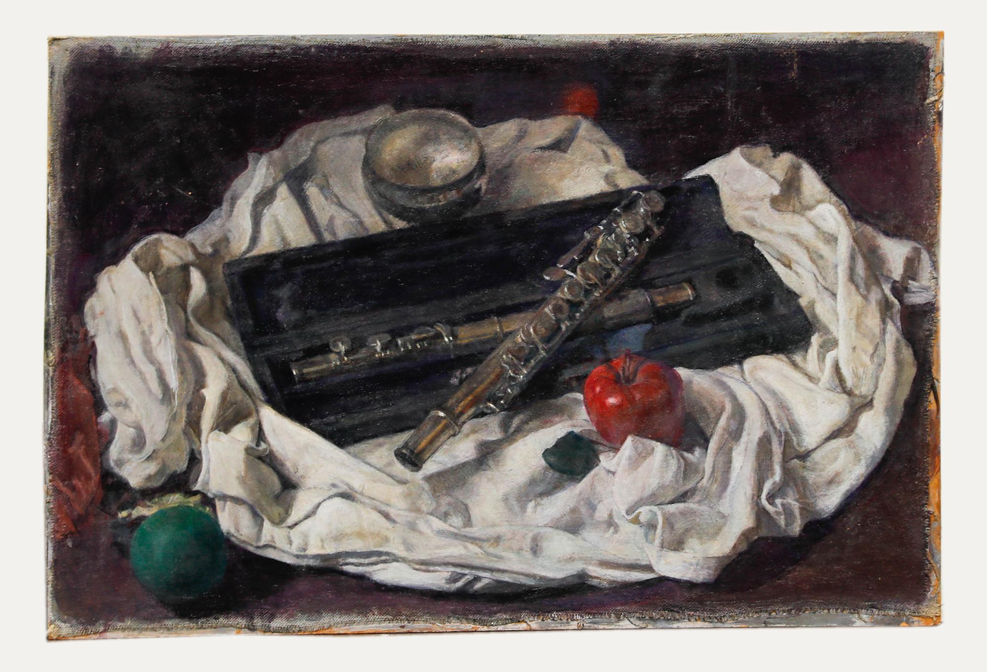 George Weissbort (1928-2013) - 20th Century Oil, The Silver Flute For Sale 1