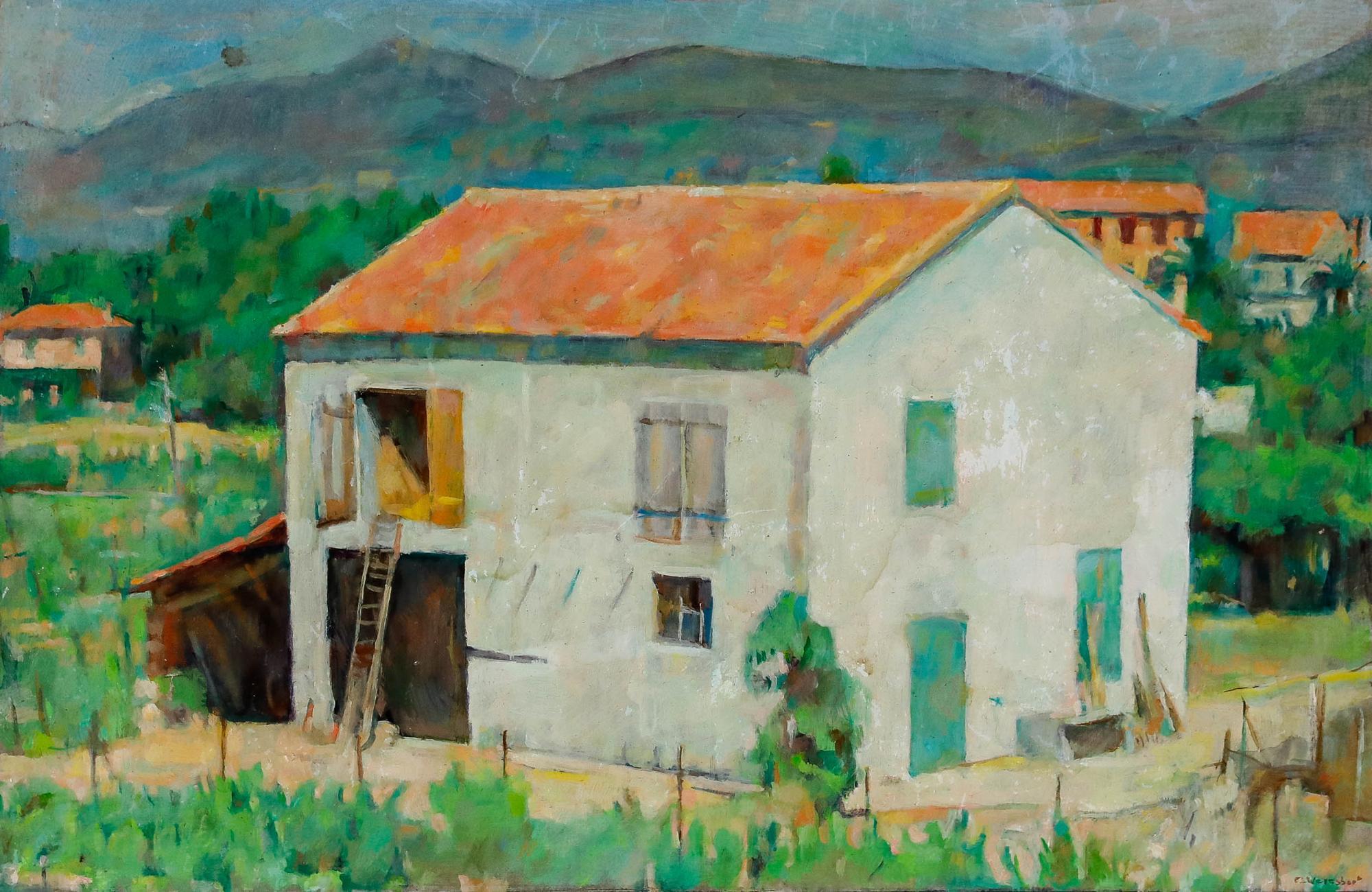 George Weissbort (1928-2013) - Olio del XX secolo, Il laboratorio in vendita 1