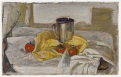 Vintage George Weissbort (1928-2013) - 20th Century Oil, Tomatoes & a Silver Tankard