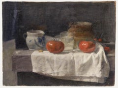 George Weissbort (1928-2013) - Óleo, tomates y cerámica del siglo XX