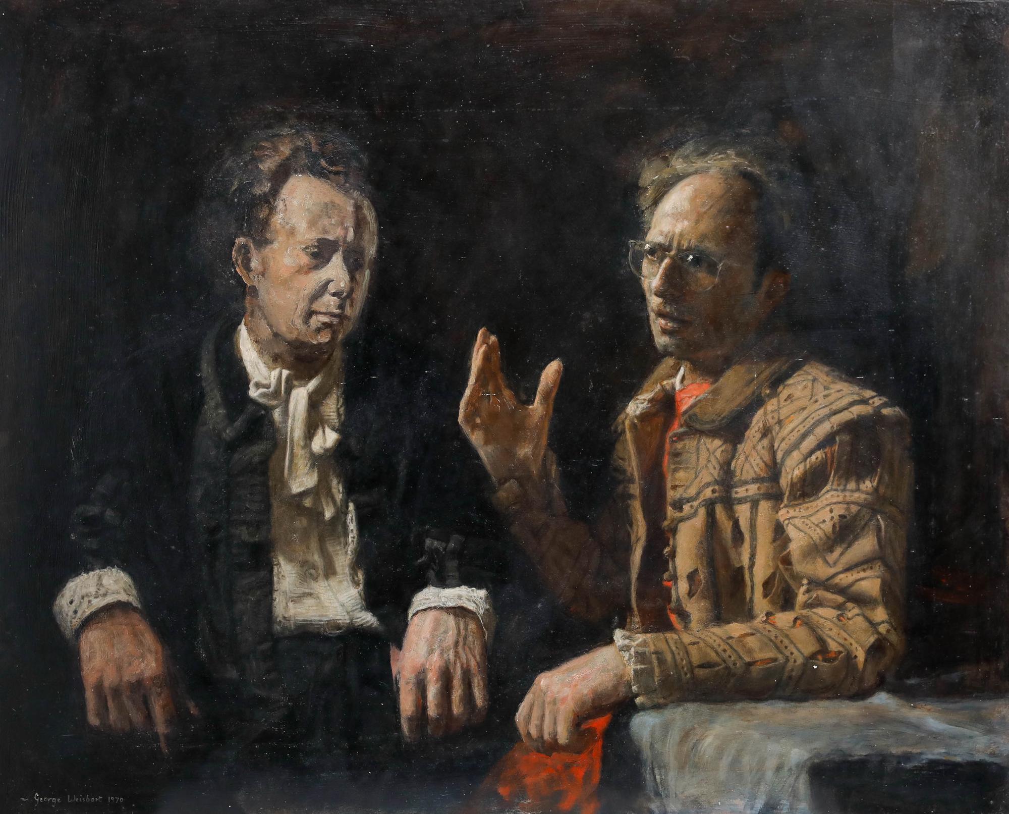 George Weissbort (1928-2013) - Öl des 20. Jahrhunderts, Weissbort und Britten im Angebot 1