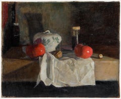 George Weissbort (1928-2013) - Acrylic, Still Life of Tomatoes & a Sugar Basin