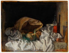 George Weissbort (1928-2013) - Contemporary Oil, Silver Goblet & Onions