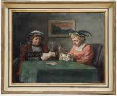 George Weissbort (1928-2013) - Framed 20th Century Oil, A Ladies Game of Cards