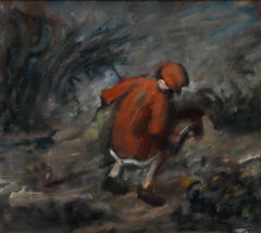 George Weissbort (1928-2013) - Framed 20th Century Oil, Child with Hobby Horse