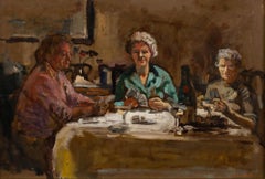 George Weissbort (1928-2013) - Framed 20th Century Oil, Cocktails & Cards