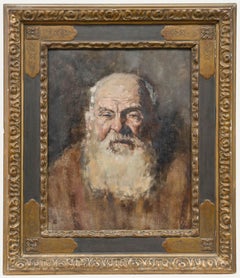 George Weissbort (1928-2013) - Framed 20th Century Oil, Portrait of a Wise Man