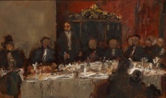 George Weissbort (1928-2013) - Framed 20th Century Oil, The Banquet