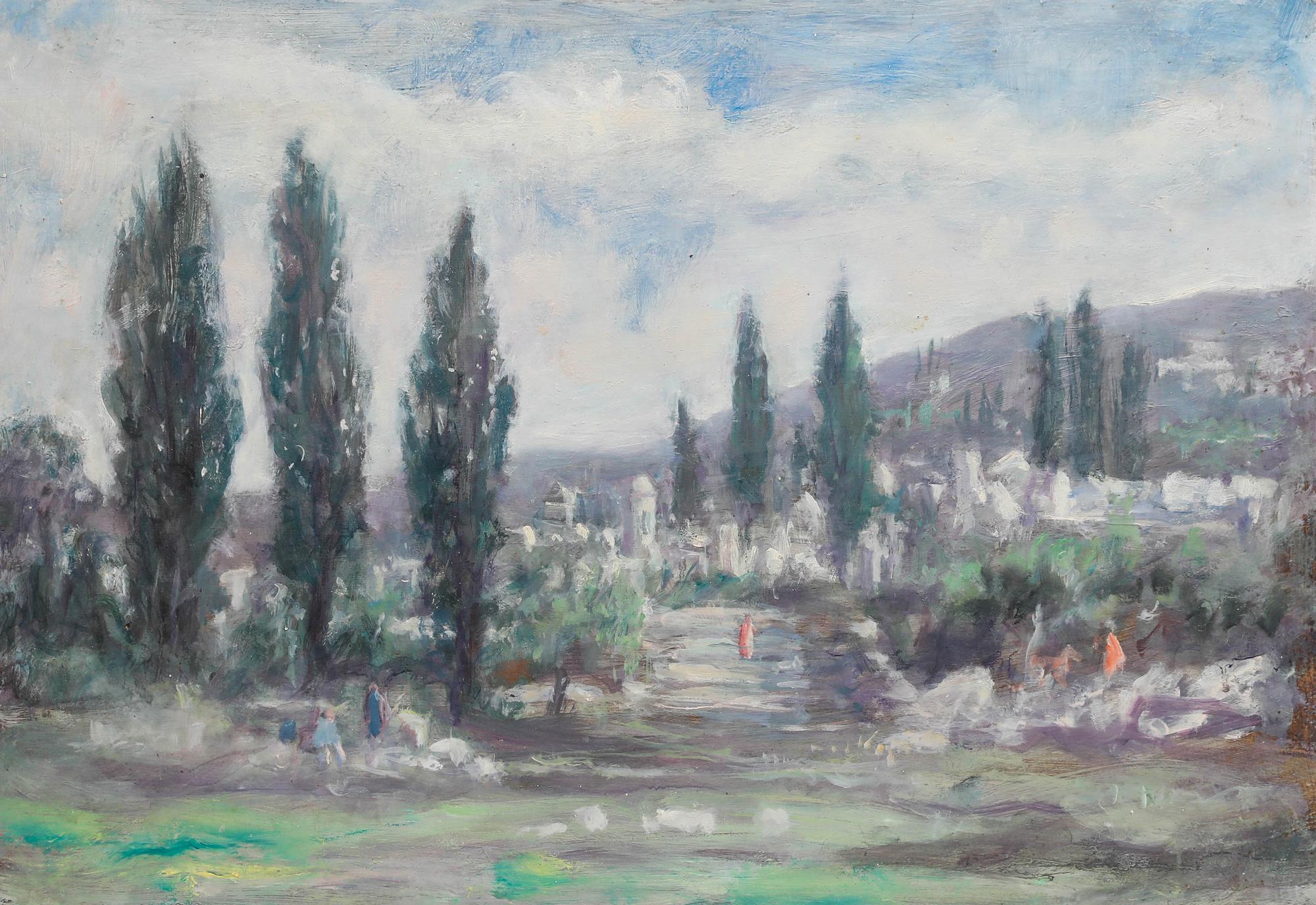 George Weissbort (1928-2013) - Impressionist Oil, European Landscape For Sale 1