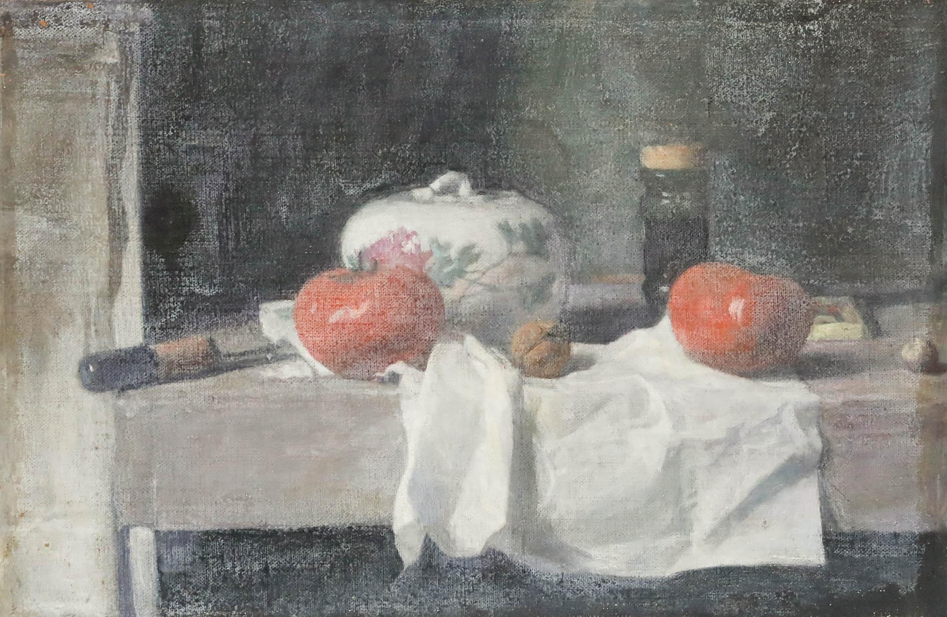 George Weissbort (1928-2013) - Ölgemälde, Eine Studie von Tomaten, Mitte des 20. Jahrhunderts