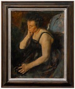 George Weissbort (1928-2013) - Mid 20th Century Oil, Contemplative Pose