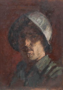 George Weissbort (1928-2013) - Öl aus der Mitte des 20. Jahrhunderts, Gentleman in einer Morion