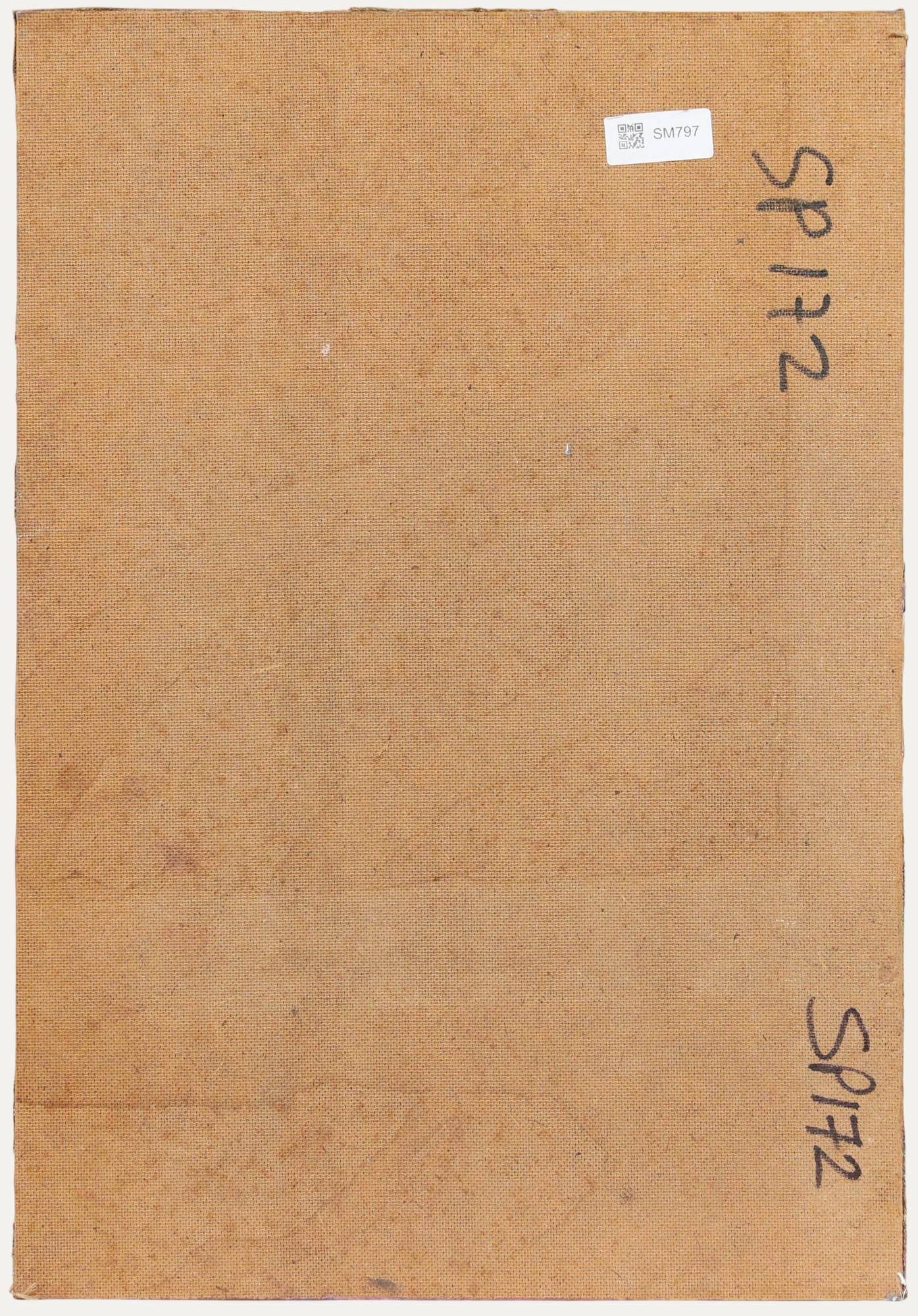 George Weissbort (1928-2013) - Olio della metà del XX secolo, Sguardo pensieroso in vendita 2