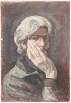 George Weissbort (1928-2013) - Mid 20th Century Oil, Pensive Look
