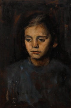 George Weissbort (1928-2013) - Mid 20th Century Oil, Portrait of a Young Girl