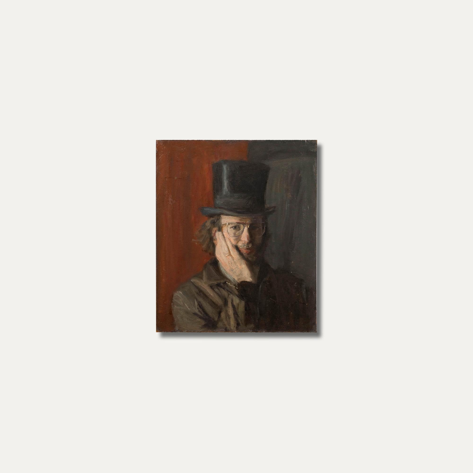 George Weissbort (1928-2013) - Mid 20th Century Oil, Self Portrait in vendita 4