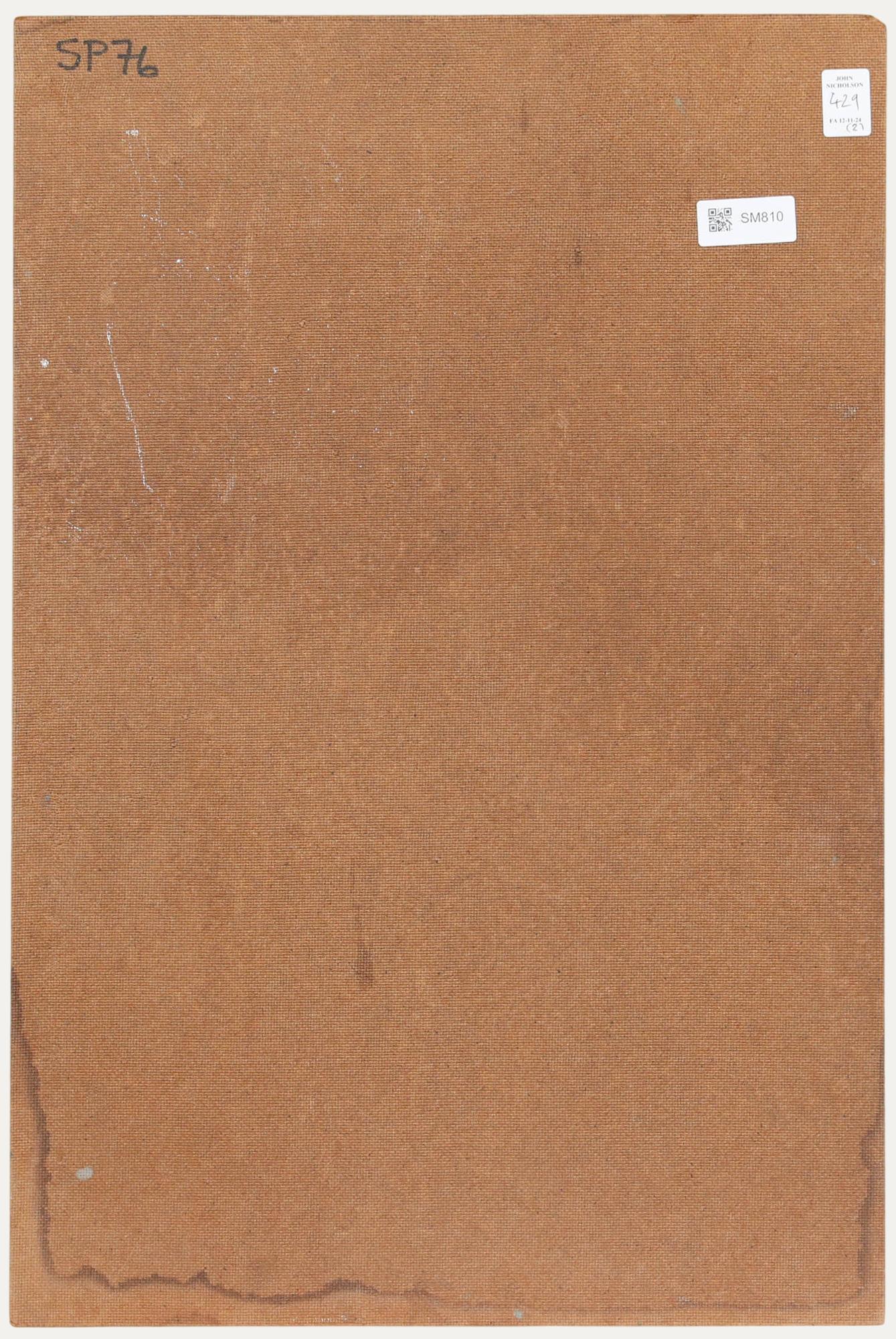 George Weissbort (1928-2013) - Ölgemälde, Selbstporträt in Profil, Mitte des 20. Jahrhunderts im Angebot 2