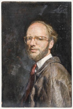 George Weissbort (1928-2013) - Mid 20th Century Oil, Self Portrait In Profile