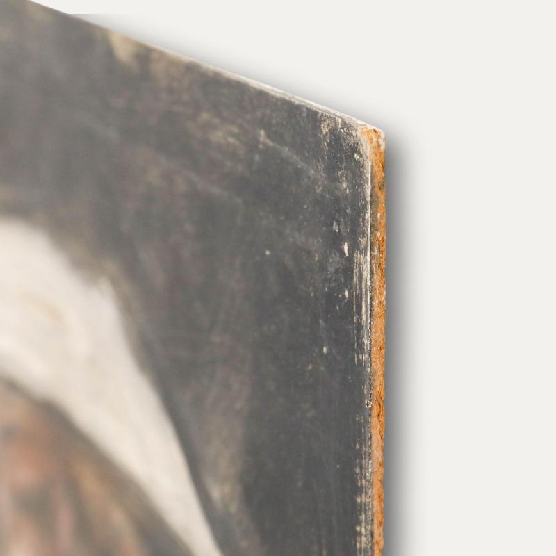 George Weissbort (1928-2013) - Mitte 20. Jahrhundert Öl, Lächelndes Self-Portrait im Angebot 4