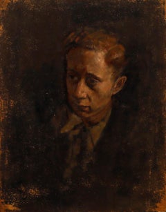 George Weissbort (1928-2013) - Mid 20th Century Oil, Study of Benjamin Britten