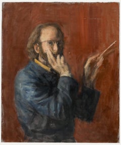 George Weissbort (1928-2013) - Mid 20th Century Oil, The Artist At Work