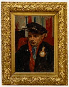 George Weissbort (1928-2013) - Mid 20th Century Oil, The London Bus Conductor