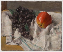 George Weissbort (1928-2013) - Oil, Still Life with Apples 
Grapes