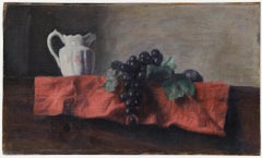 George Weissbort (1928-2013) - Öl, Stillleben mit weißem Krug und Trauben