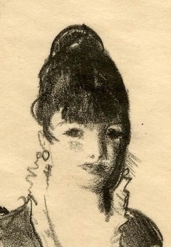 American Ashcan School, Portrait of the artist's wife, 1921, George Bellows