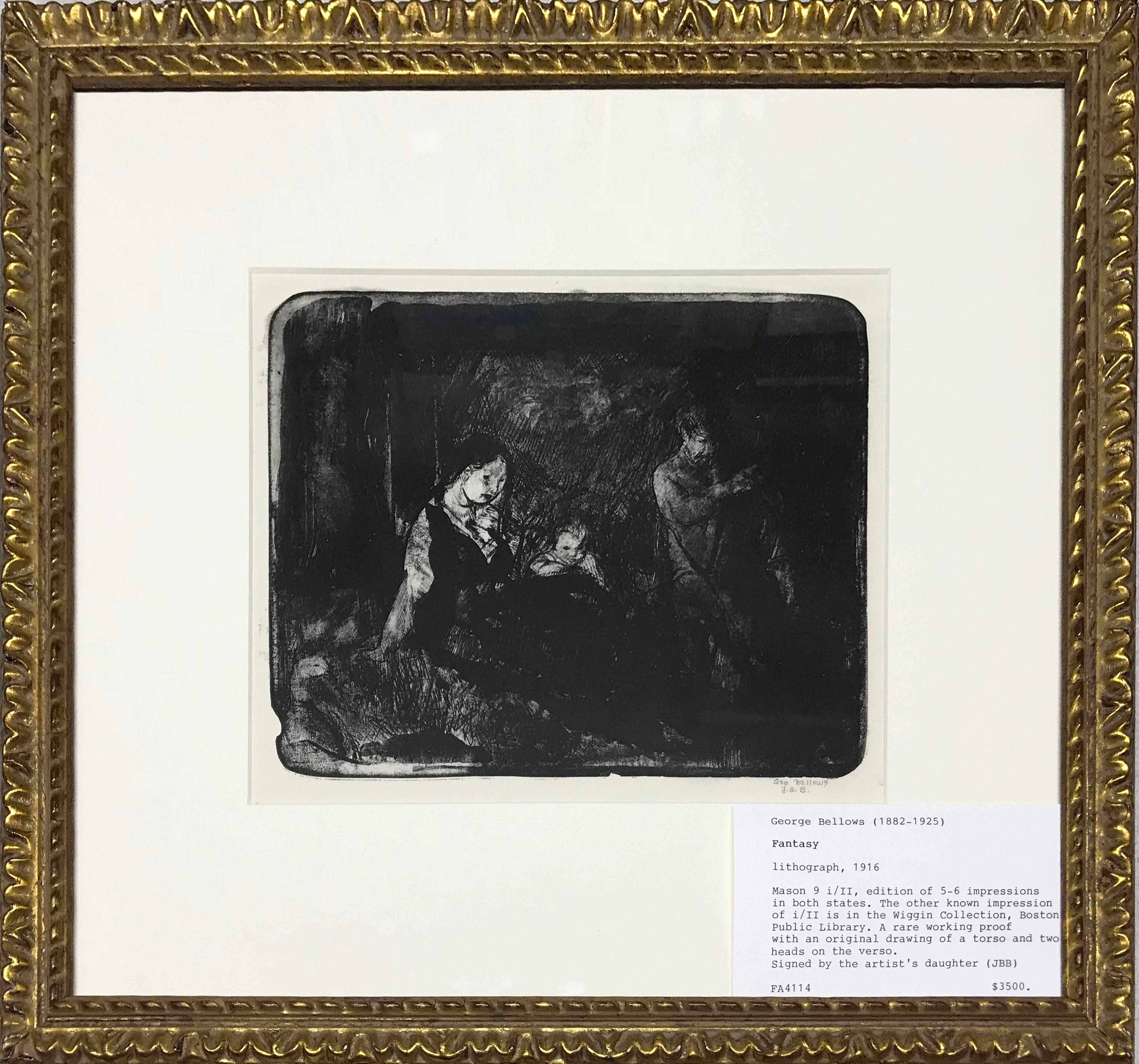Fantasy (first state) - Ashcan School Print by George Wesley Bellows