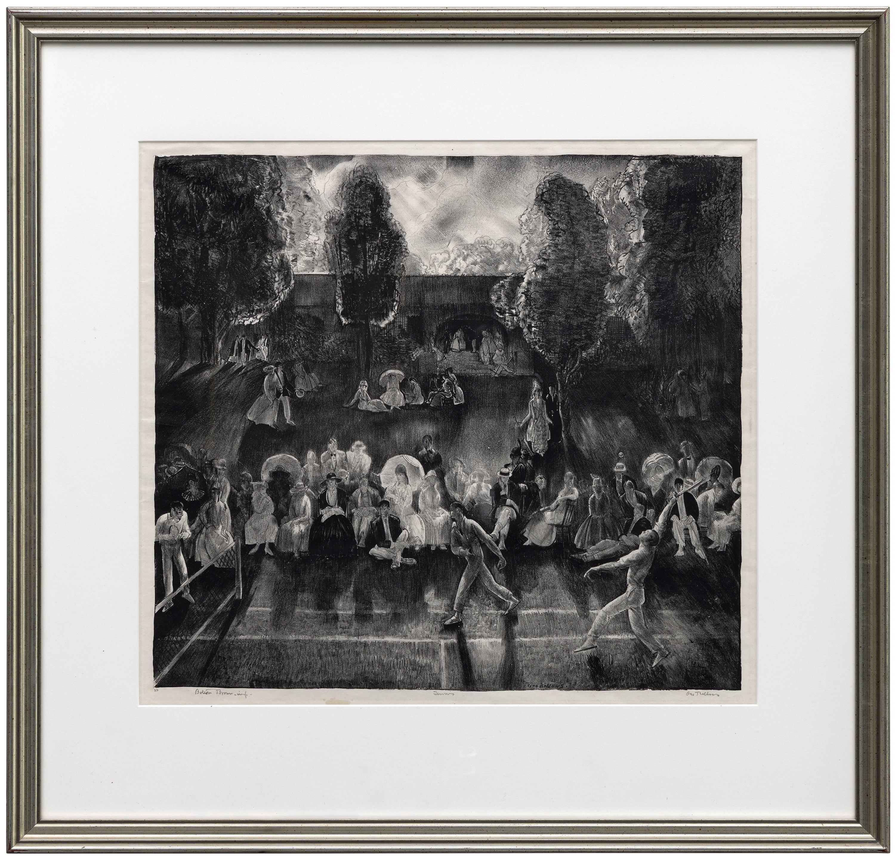 Tennis (Tennis Tournament) - Print by George Wesley Bellows