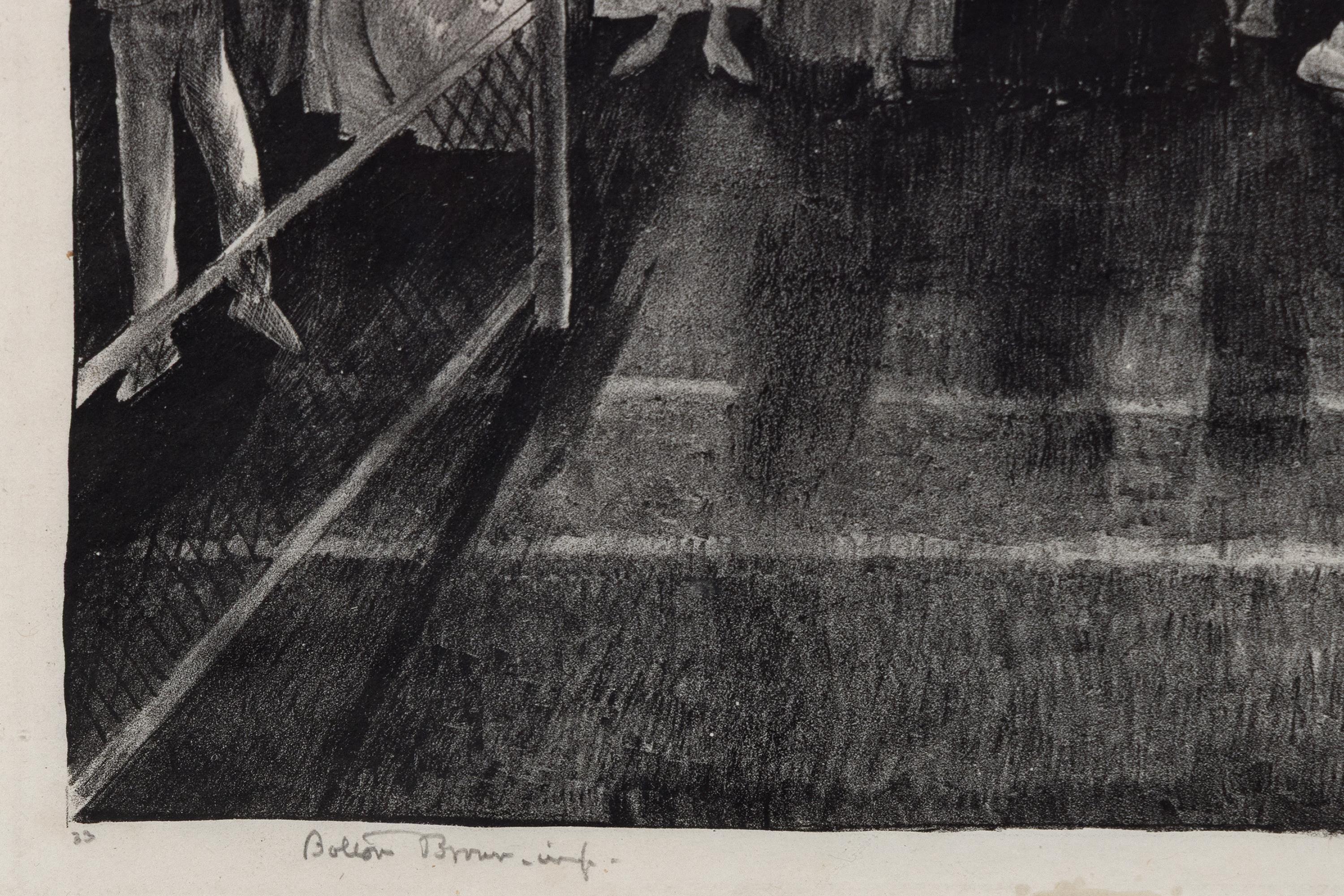 Tennis (Tennis Tournament) - American Realist Print by George Wesley Bellows