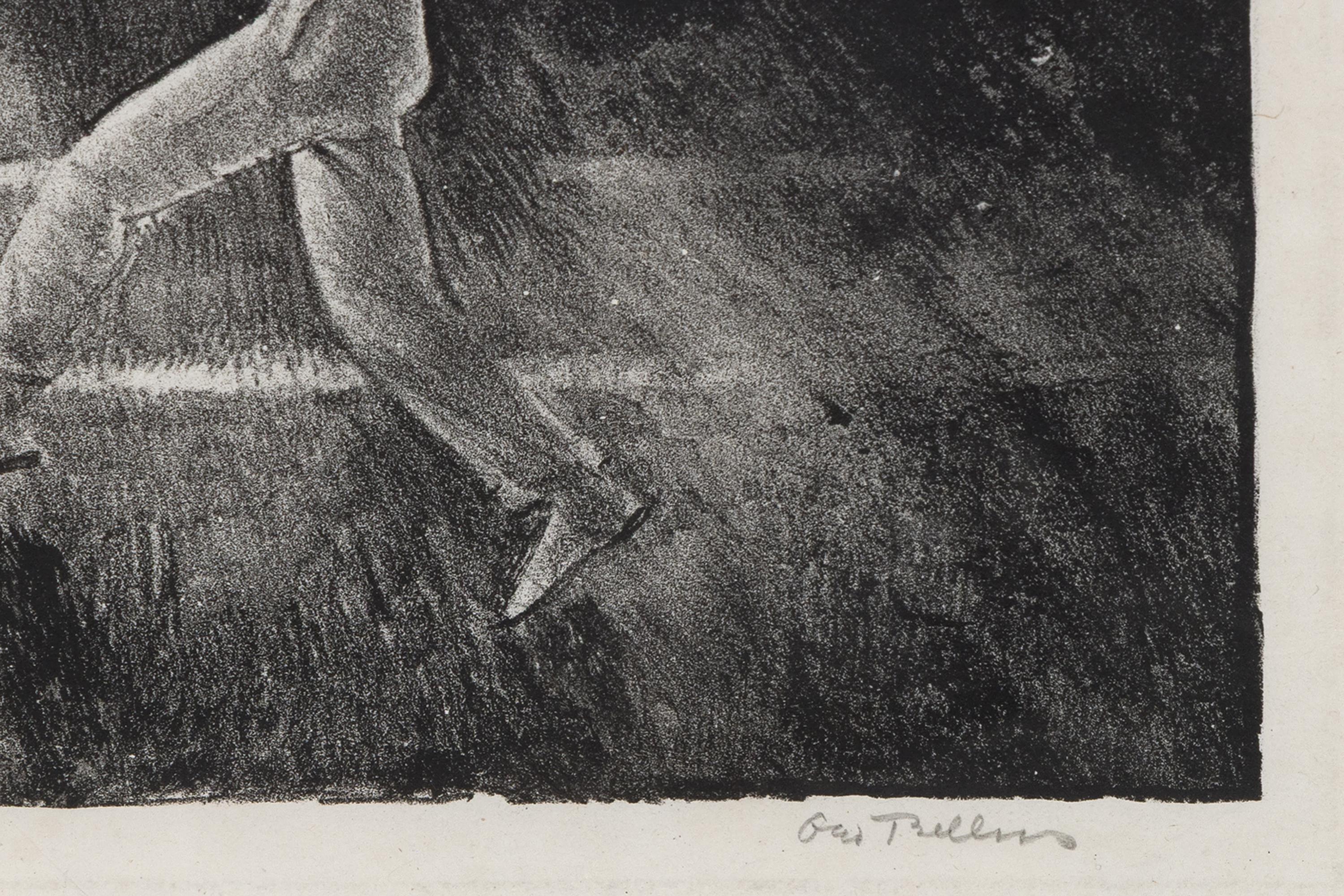 A lithograph by George Bellows. “Tennis (Tennis Tournament)” is a realistic lithograph on paper in black and white by American Realist, George Bellows. Bellows’ depictions of sporting / leisure scenes are unique and valuable. This artwork is edition