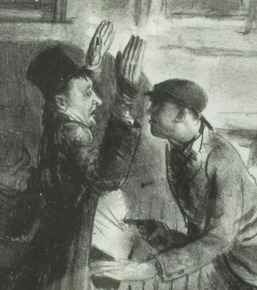 The Hold Up, First State - Print by George Wesley Bellows