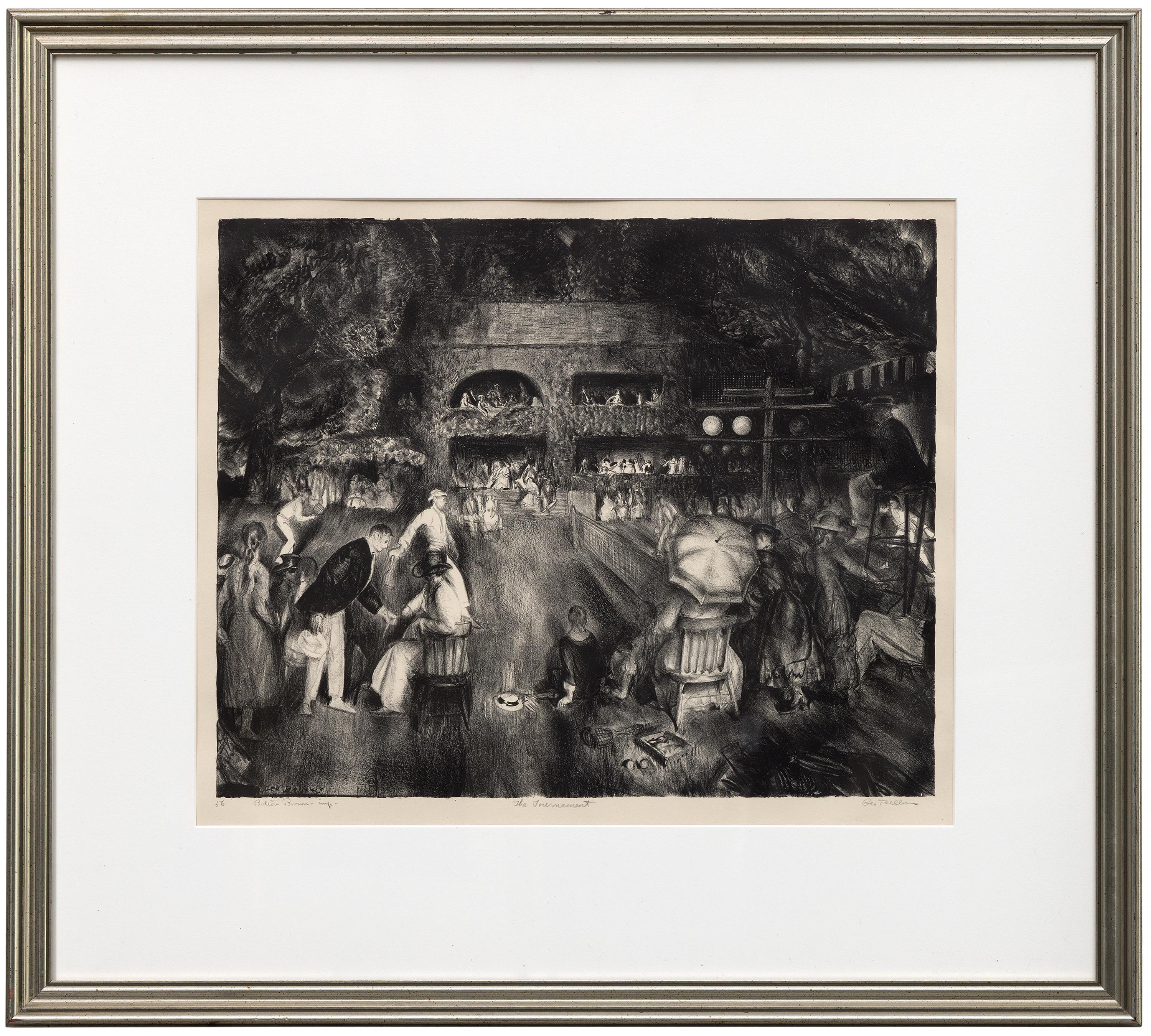 Le Tournoi (Tennis à Newport) - Print de George Wesley Bellows