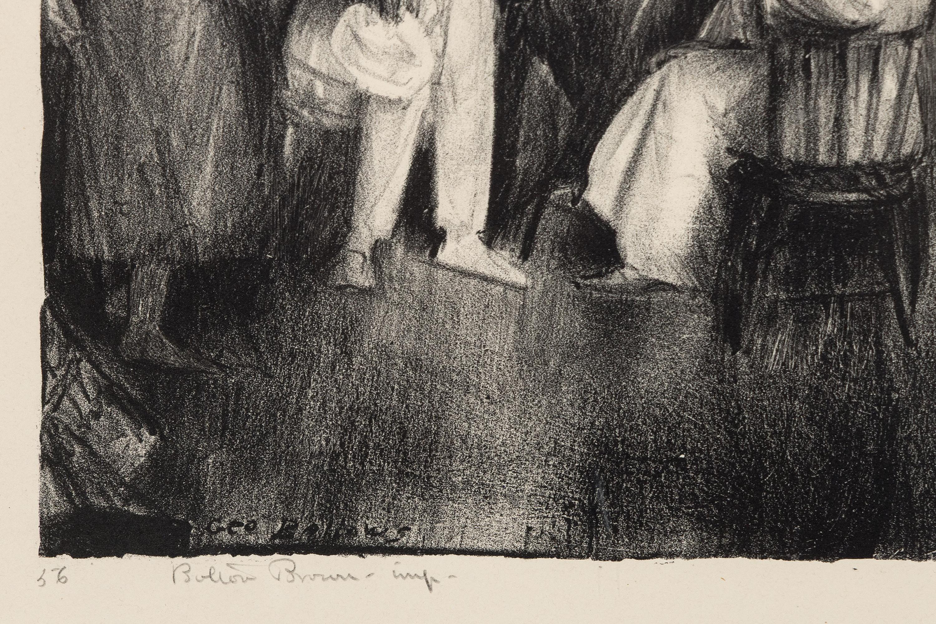 Le Tournoi (Tennis à Newport) - Réalisme américain Print par George Wesley Bellows