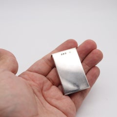 GEORGE WILKINSON 1890 Londra Scatola di fiammiferi meccanica Vesta in Argento 925