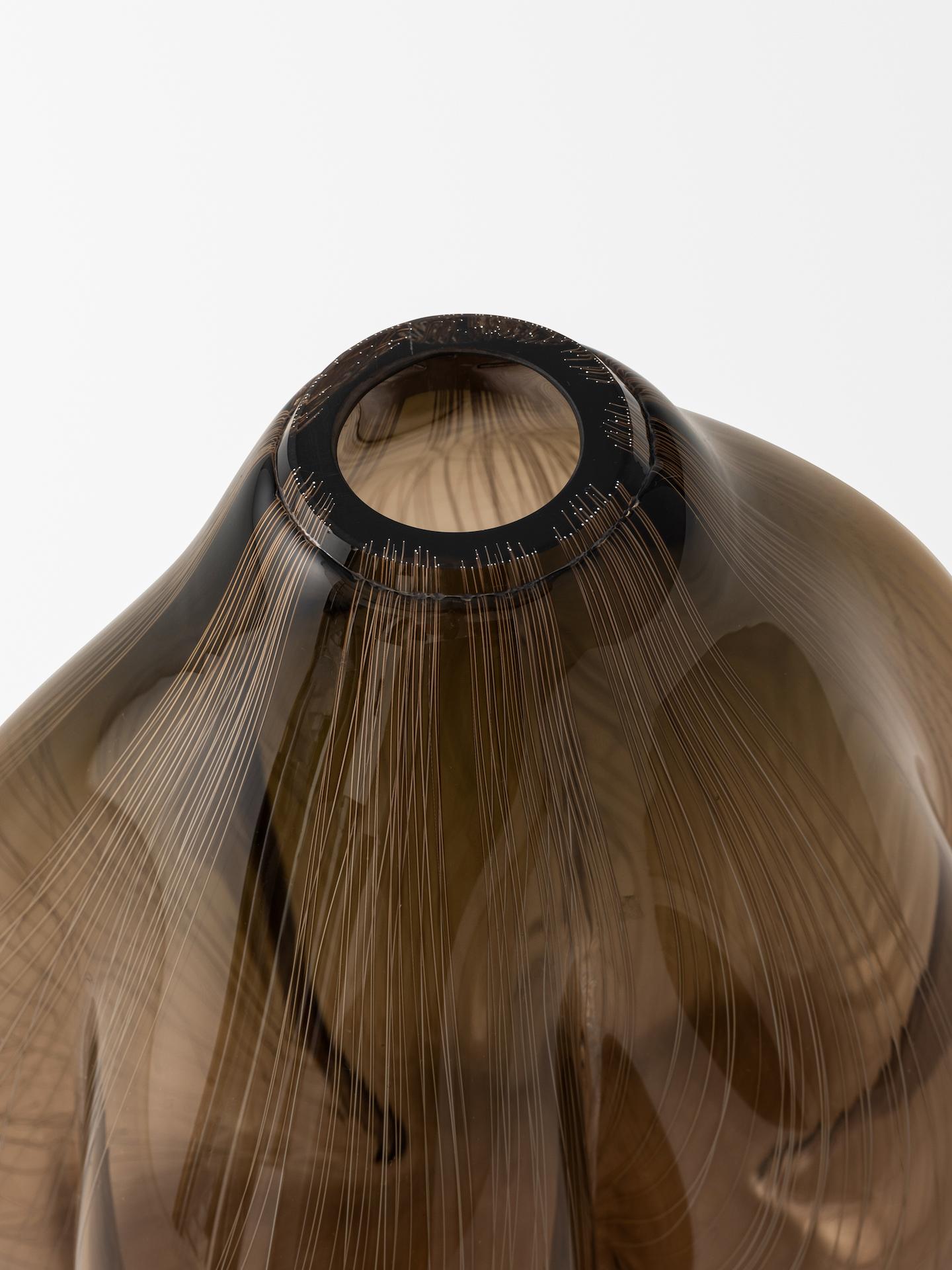 Abstract Form Study in Chestnut III - Contemporary Sculpture by George William Bell