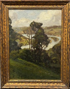 "Bucks County Landscape" George Sotter, Pennsylvania Impressionism, River View