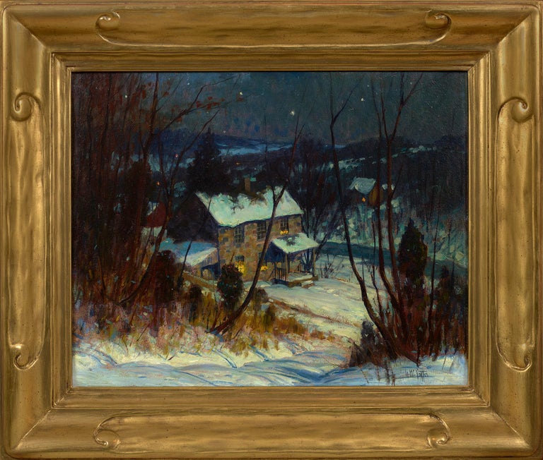 Bucks County Nocturne  - Painting by George William Sotter